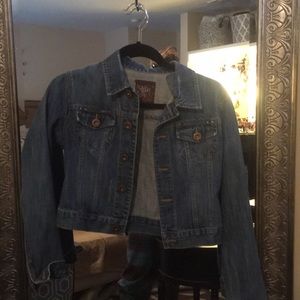 Used denim jacket old navy youth xl